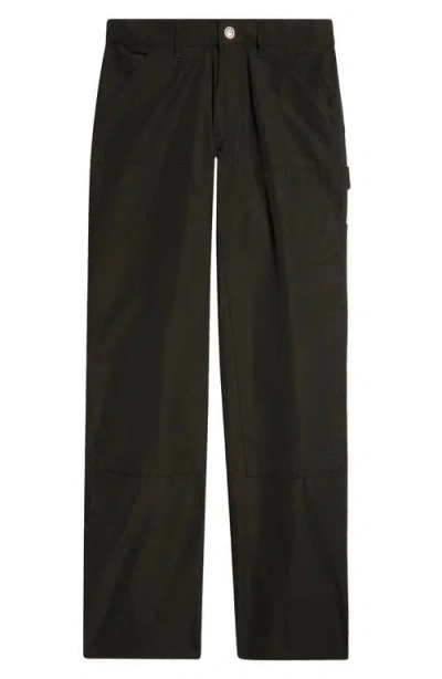 Sky High Farm Workwear Gender Inclusive Canvas Carpenter Pants In Black