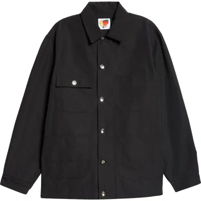 Sky High Farm Workwear Gender Inclusive Canvas Chore Jacket In Black