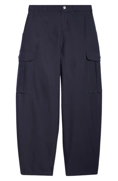 Sky High Farm Workwear Gender Inclusive Perennial Logo Cargo Pants In Navy