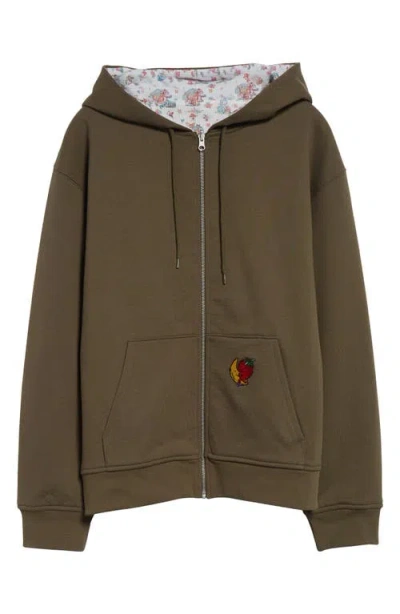 Sky High Farm Workwear Gender Inclusive Reversible Thermal Hoodie In Olive