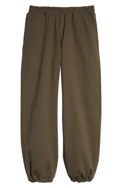 Sky High Farm Workwear Gender Inclusive Reversible Thermal Sweatpants In Olive