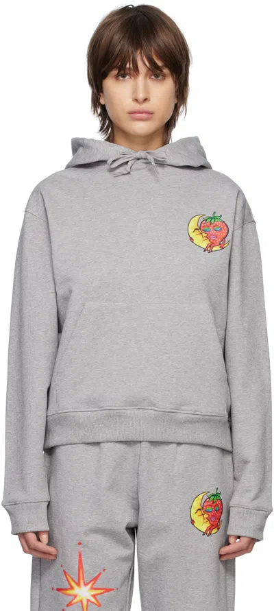 Sky High Farm Workwear Gray Firework Hoodie In 2 Grey