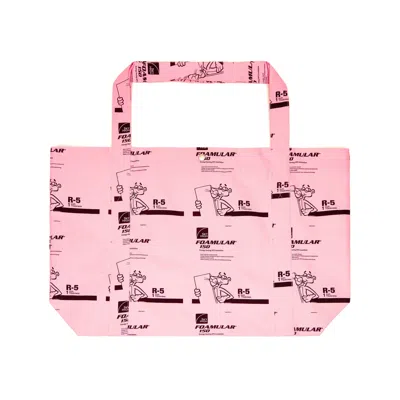 Sky High Farm Workwear Insulation Print Tote Bag In Pink