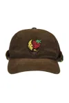 Sky High Farm Workwear Logo Trapper Cap In Brown