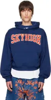 Sky High Farm Workwear Navy 'sky High' Syracuse Hoodie In Navy