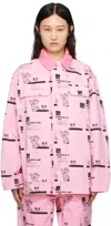 Sky High Farm Workwear Pink Insulation Jacket In 1 Pink