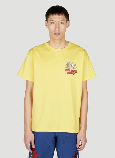Sky High Farm Workwear Printed T-shirt In Yellow