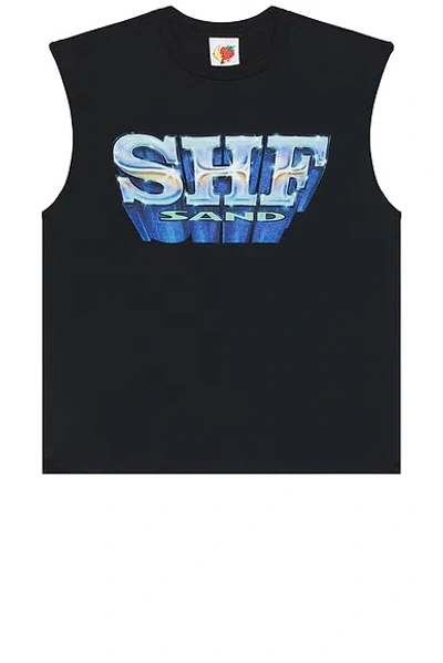 Sky High Farm Workwear Shf Sand Sleeveless T-shirt In Black