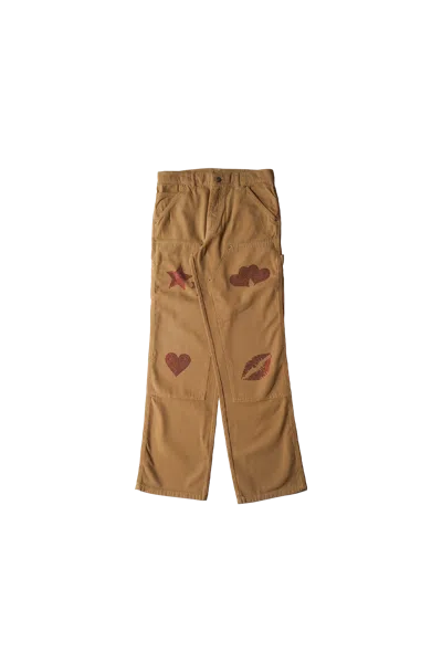 Sky High Farm Workwear Sky High Farm Sh4u Double Knee Pants Woven Dark Beige
