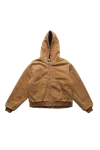 Sky High Farm Workwear Sky High Farm Sh4u Hooded Work Jacket Woven Dark Beige In Brown