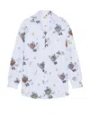 Sky High Farm Workwear Strawbabies Button Down Shirt In Blue