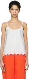 Sky High Farm Workwear White Cotton Tank Top In 1 White