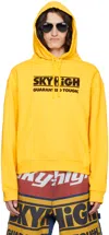 Sky High Farm Workwear Yellow Print Hoodie In Yellow