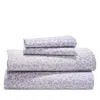 Sky Leopard Sateen Sheet Set, King - Exclusive In Grey/leopard
