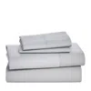 Sky Percale Queen Sheet Set In Gray