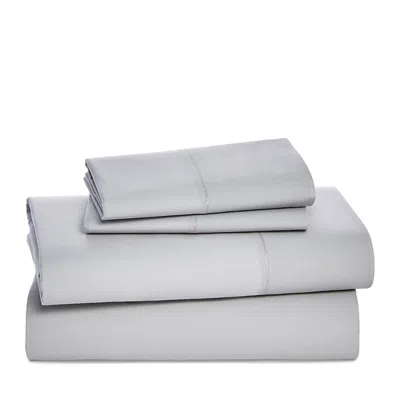 Sky Percale Queen Sheet Set In Gray