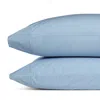 Sky Percale Standard Pillowcase, Pair In Stormy Mist Blue