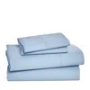 Sky Percale Twin Sheet Set In Stormy Mist Blue