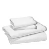 Sky Scalloped Sheet Set, Full In Reflection Grey