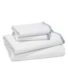 Sky Scalloped Sheet Set, King In Stormy Mist Blue