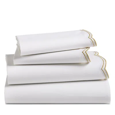 Sky Scalloped Sheet Set, King In White