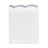 Sky Scalloped Standard Pillowcase, Pair In Stormy Mist Blue