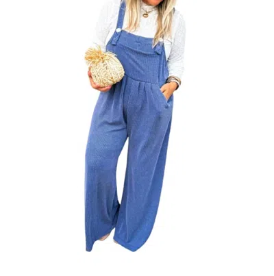 Sky So Blue Collective Karli Boho Overalls In Blue