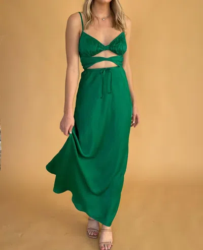 Sky To Moon All Eyes On You Maxi Dress In Wild Jungle In Green