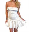Sky To Moon Angel Hour Mini Dress In White In White
