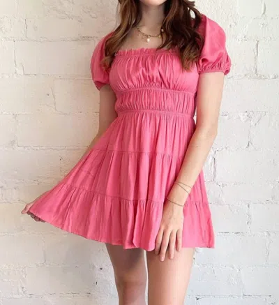 Sky To Moon Annie Dress In Pink