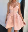 Sky To Moon Bridgerton Dress In Baby Pink