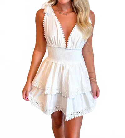 Sky To Moon Cape Cod Mini Dress In White