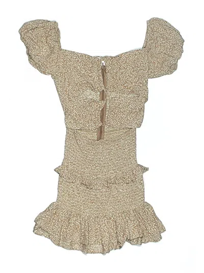 Pre-owned Sky To Moon Casual Dress In Brown