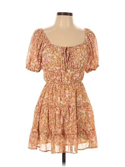 Pre-owned Sky To Moon Casual Dress In Orange