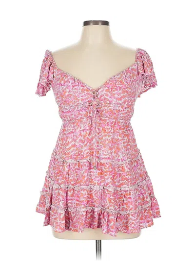 Pre-owned Sky To Moon Casual Dress In Pink