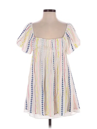 Sky To Moon Casual Dress In White