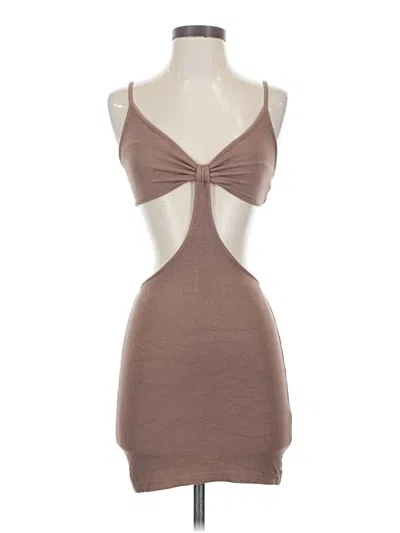 Pre-owned Sky To Moon Cocktail Dress In Brown