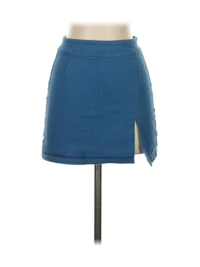 Pre-owned Sky To Moon Denim Skirt In Blue