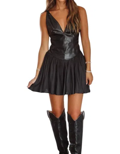 Sky To Moon Edge & Elegance Mini Dress In Black