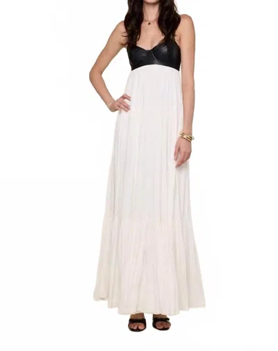 Sky To Moon Emily Dress In White In Black