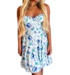 Sky To Moon Floral Dress In Blue In Blue