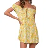 Sky To Moon Fresh Citrus Cap Sleeve Dress In Orange