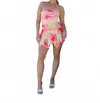Sky To Moon Garden Glow Romper In Yellow In Pink