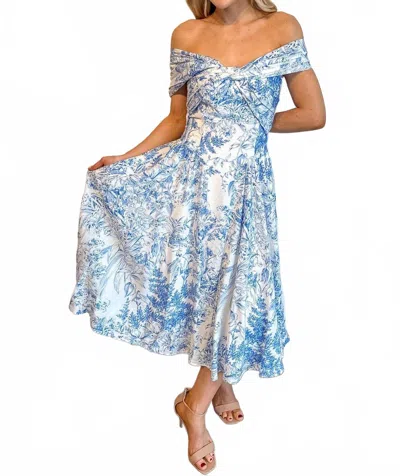 Sky To Moon Genevieve Maxi Dress In Blue
