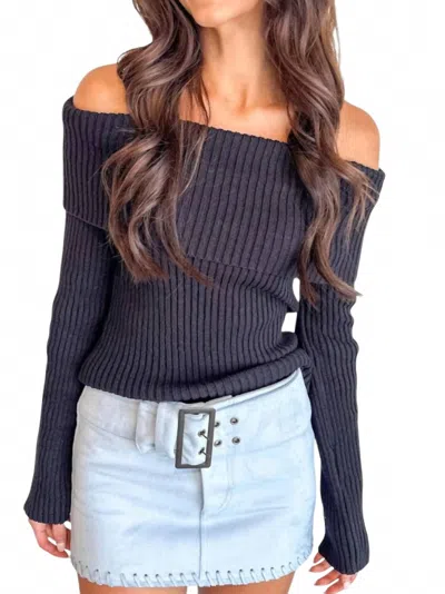 Sky To Moon Jessie Suede Skirt In Blue