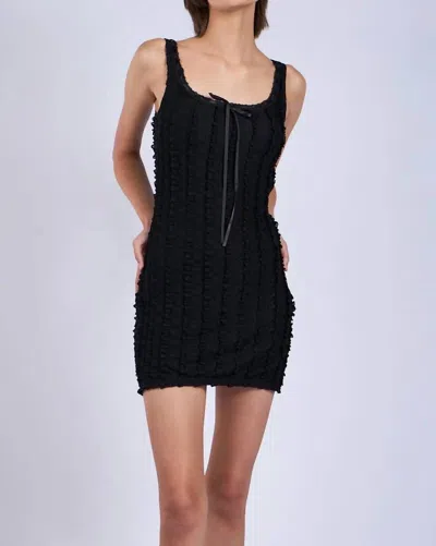 Sky To Moon Lace Bodycon Dress In Black