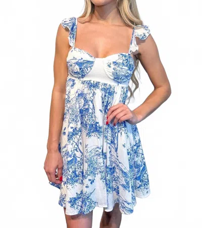 Sky To Moon Lana Mini Dress In Blue