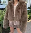 Sky To Moon Lugano Jacket In Caramel