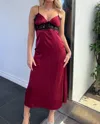 Sky To Moon Paint The Town Red Dress In Jujube