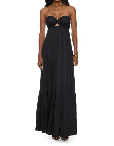 Sky To Moon Paulina Strapless Maxi Dress In Black